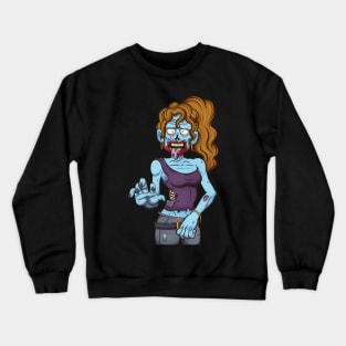 Female Zombie Crewneck Sweatshirt